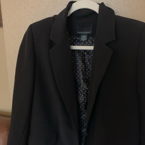 Cynthia Rowley Black Blazer - Picture 2 of 2